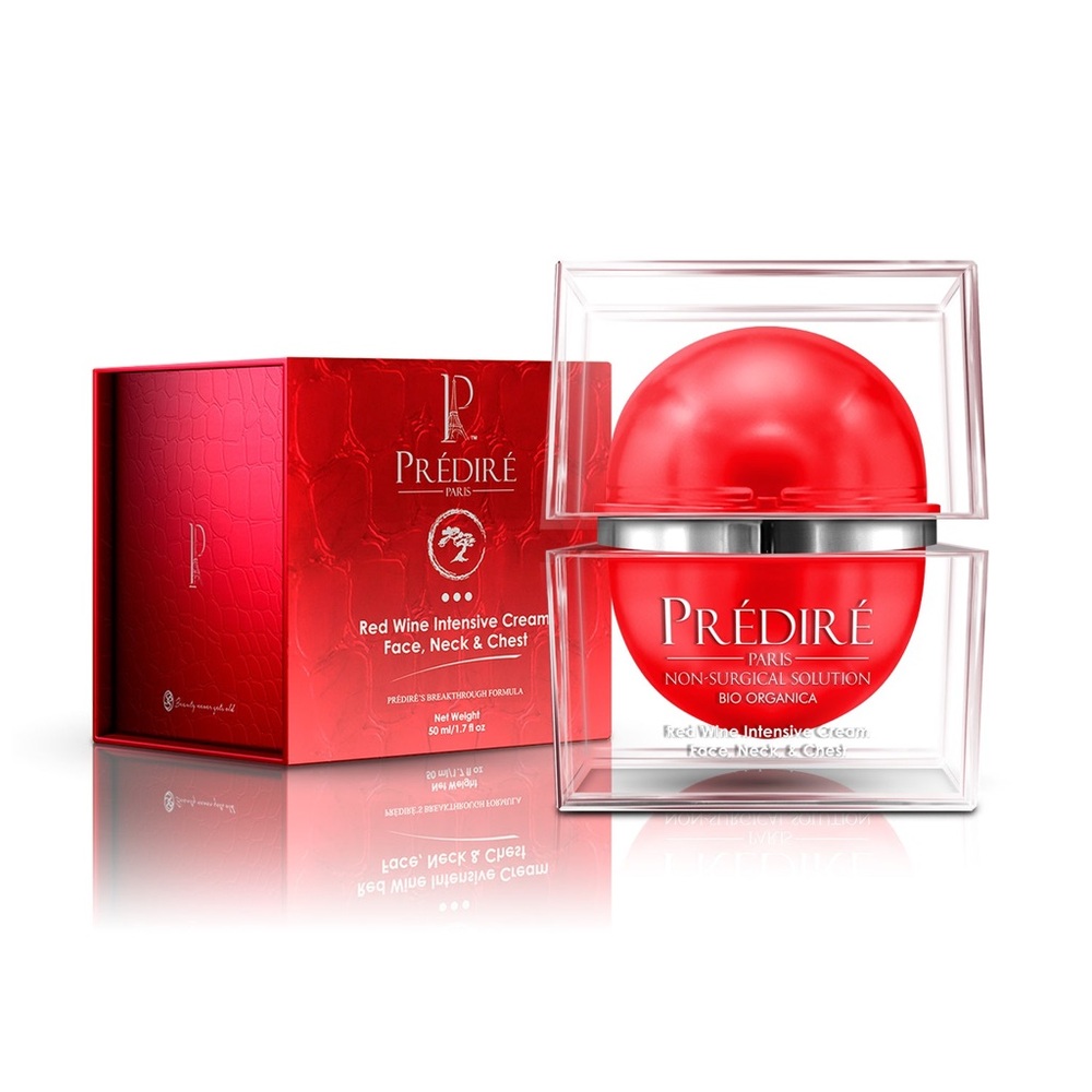 Predire Red Wine Intensive Cream for Face, Neck & Chest
